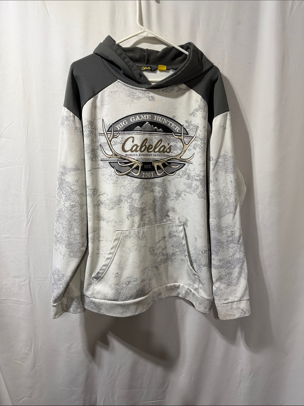 Cabela's White & Gray Big Game Hunter Hooded Pullover